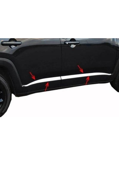 Jeep Renegade Yan Kapı Çıtası Paslanmaz Çelik 4 Parça 2014-2017