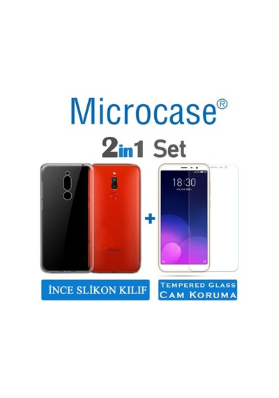 Microcase Meizu M6T Ince 0.2 Mm Soft Silikon Kilif + Tempered Cam 273074940 - Seçenek / Cam Koruma-Cam Istiyorum
