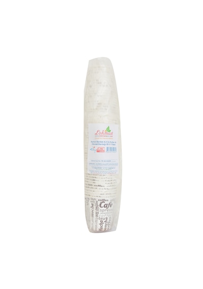 LokmanAVM Karton Bardak 6.5 Oz Kullan At Çay Kahve Sıcak Kağıt Otomat Bardağı 50 li 1 Paket