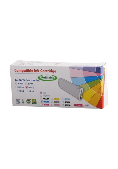 Print-rite Hp Ch566a Cyan Mavi Kartuş 82