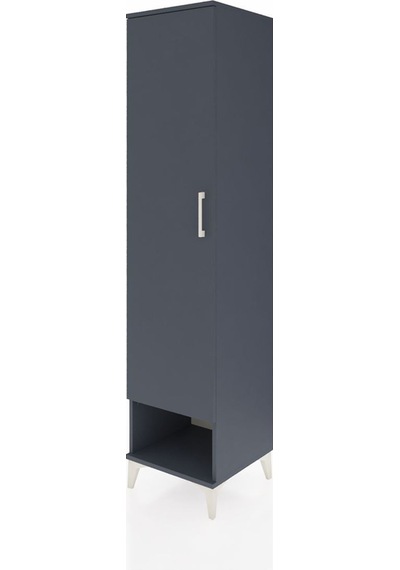 Hyperion Dolap 4 Raflı Tek Kapaklı 44x44x195 Antrasit-antrasit Antrasit
