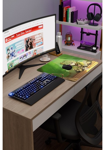 Collei Genshin Impact Anime Gacha V2 - 48x40 Xl Gaming Mouse Pad Fare Altlığı