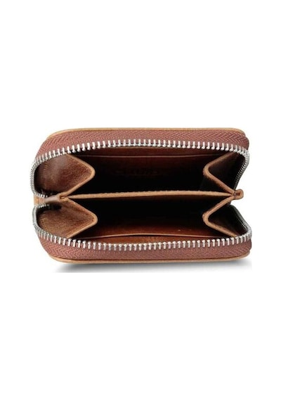Guard Antik Taba Mini Bozuk Paralıklı Hakiki Deri Cüzdan Erkek / Kadın P2269 Taba