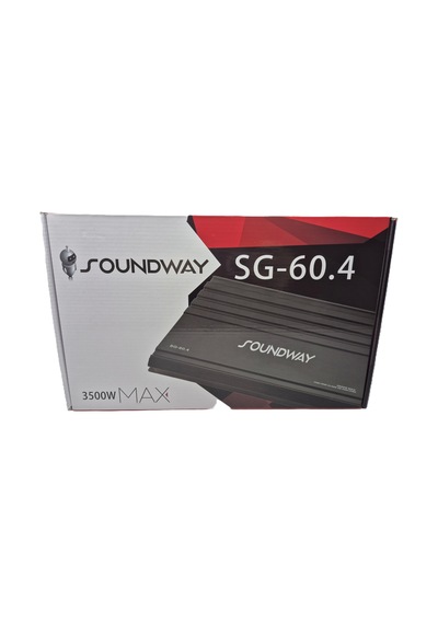 Soundway Amfi 4 X 60 Rms Ses Ve Bass Amfisi 3500w Soundway Sg-60.4 Ab Class Oto Anfi