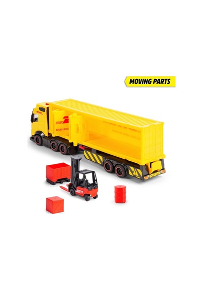 203747018 Dickie Dhl Truck Free Wheel Volvo Fh16 Truck Light Sound İnterior,