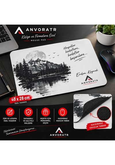Kişiye Özel - Oyuncu Gamer Mouse Pad 28x40 Cm