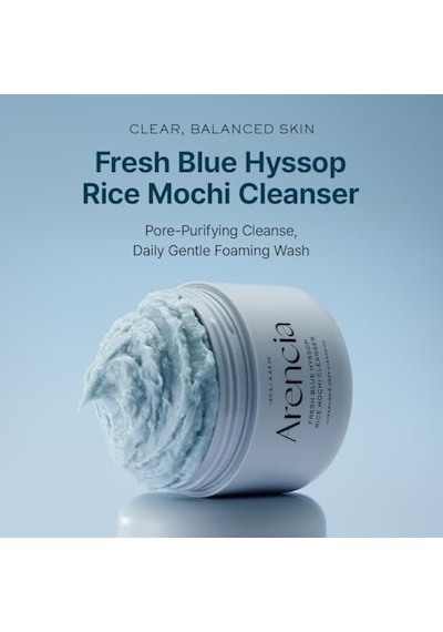 Arencia Fresh Blue Hyssop Rice Mochi Cleanser