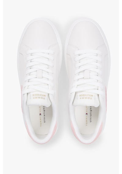 Th Kadın Icon Court Script Beyaz-pembe Sneaker-13841 Beyaz