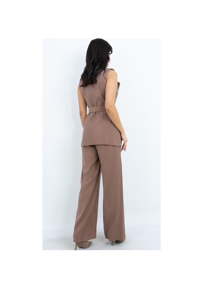 Dorne Moda Özel Koleksiyon Kemer Detaylı Kruvaze Yaka Takım - Düğün - Mezuniyet - Ofis Şıklığı Kahverengi Kahverengi Dorne Moda Özel Koleksiyon Kemer Detaylı Kruvaze Yaka Takım - Düğün - Mezuniyet - Ofis Şıklığı Kahverengi Kahverengi