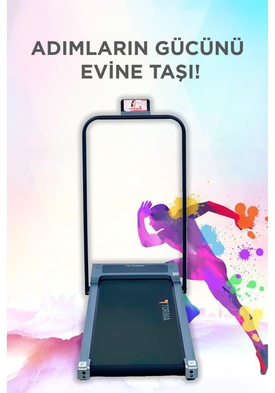 Torima VEP-1002 Ayarlanabilir Bluetoothlu Uzaktan Kumandalı Katlanabilir Yürüme Ve Koşu Bandı
