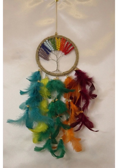 Dream Catcher Düş Kapanı Hayat Ağacı Renkli