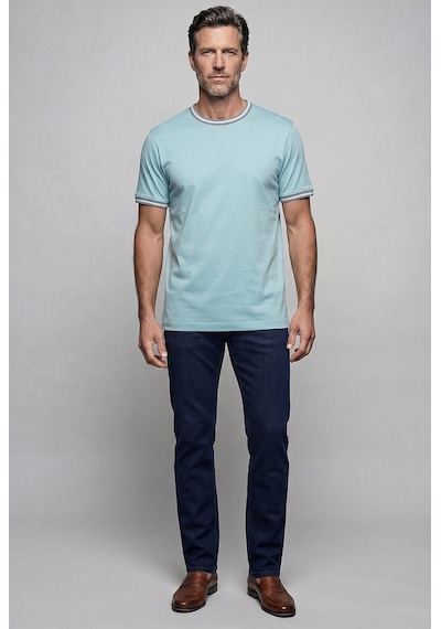 Bisse Su Yeşili Studio Bi Si Klet Yaka Şeri Tli T-shirt Bsts26y26300 D78