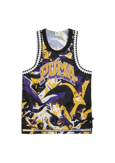 Puma Rival Rage Aop Mesh Tank Erkek Atlet Siyah