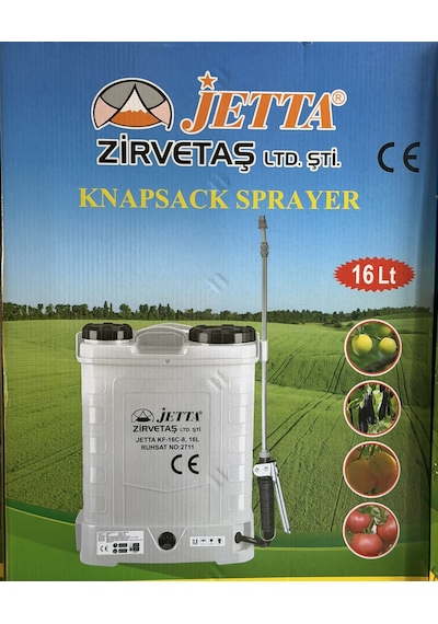Jetta Akülü Basınç Ayarlı İlaçlama Pompası 16 Lt Kf-16c-8