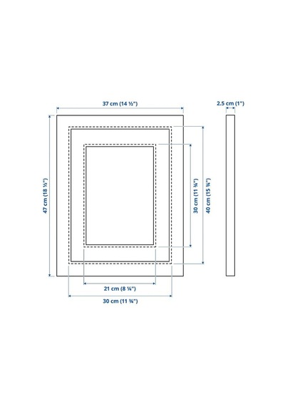 Ikea Edsbruk Fotoğraf Çerçevesi 30 X 40 Cm Siyah