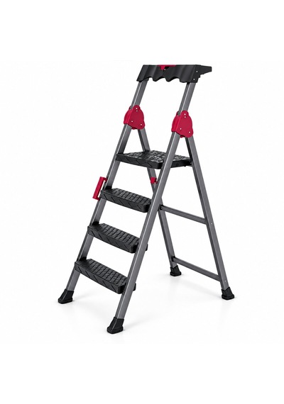 Go İthalat 3+1 Basamaklı Metal Merdiven 150kg.taşıma