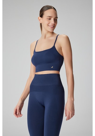 Jerf Vella İp Askılı Konfor Sport Bra Lacivert 001