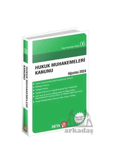Hukuk Muhakemeleri Kanunu Ağustos 2024 - Cep Kanunları Serisi Beta Yayınları Kolektif