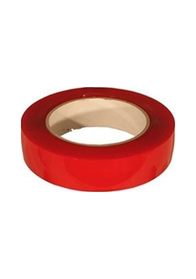 Cevhers Ctb320 Çift Taraflı Bant 20mm X 5mt Kırmızı Şeffaf -