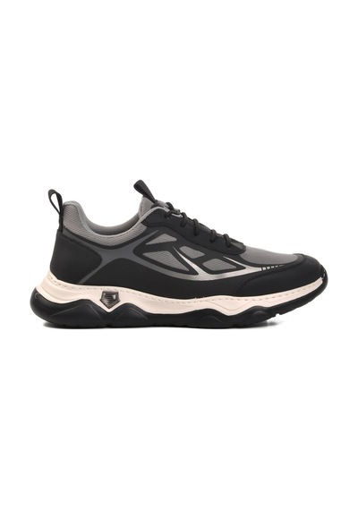 Gri Polyester Karışımlı Erkek Spor Ayakkabı 24k543 M Gri