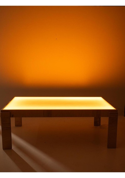 Woodnjoy Led'li Etkinlik Masası 8 Kişilik Kahverengi