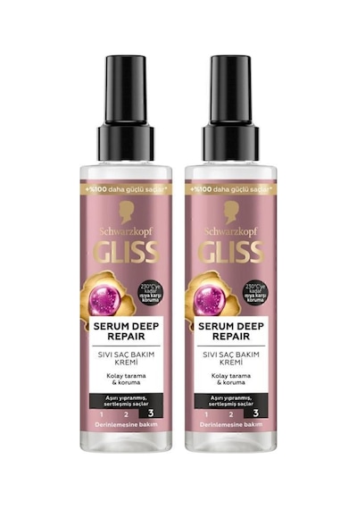 Gliss Serum Deep Repair Onarıcı Durulanmayan Sıvı Saç Kremi 200 m