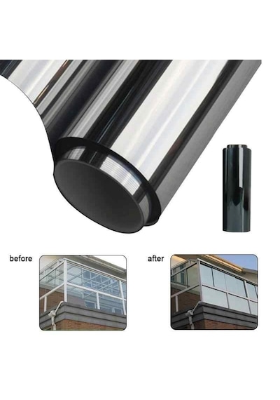 Aynalı Cam Filmi Amerikan Çizilmez 50 Cm X 3 Metre