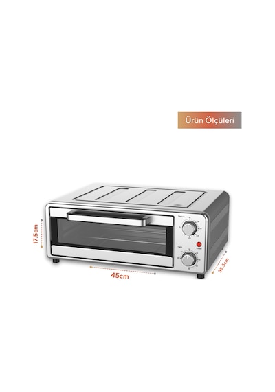 Kumtel HPO-01Mini Pizza Fırını ve Hava Fritözü Airfryer