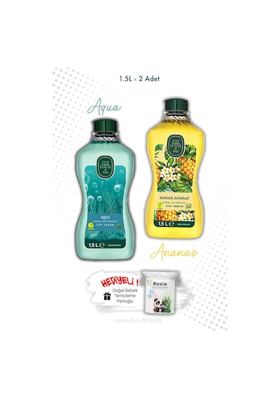 Aqua Ve Hawaii Ananas 1.5l Sıvı Sabun Ve Rosıe