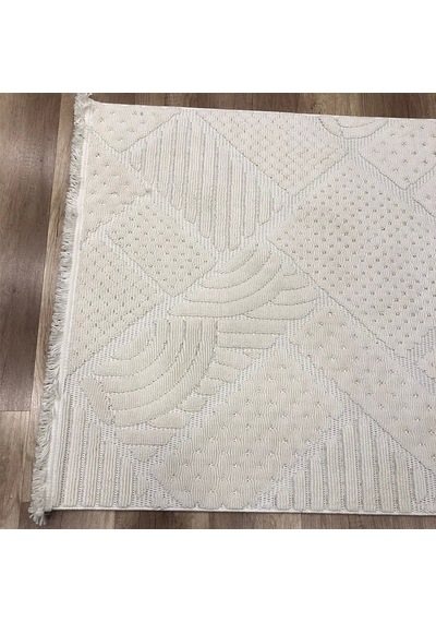 Hoom Rugs Mind 1119 Krem Modern İskandinav Kaymaz Taban Halı Krem