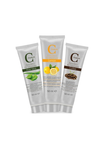 Claderm 3'lü (Aloe Vera-Lemon-Coffe) Avantaj Paketi 50 ML