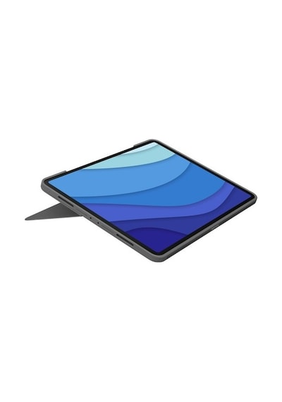 Logitech Combo Touch Apple Uyumlu iPad Pro 12,9 inç (5. ve 6. nesil) ile Çok Yönlü Türkçe Klavyeli Kılıf - Gri