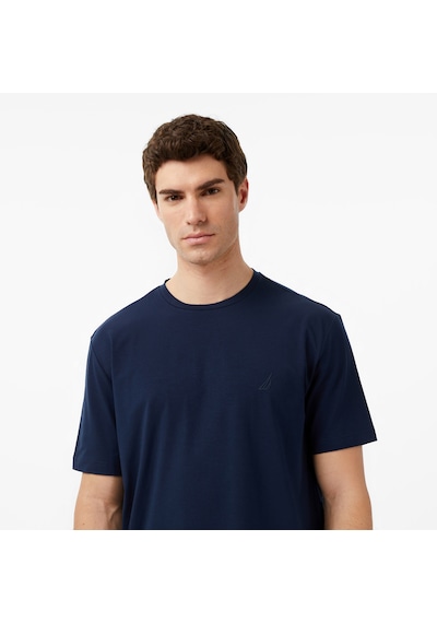 Nautica Erkek Lacivert Regular Fit T-shirt Düz V65361t Lacivert