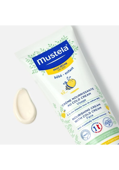Mustela Kuru Ciltler İçin Cold Cream İçeren Besleyici Yüz Kremi 40 Ml 1 Paket