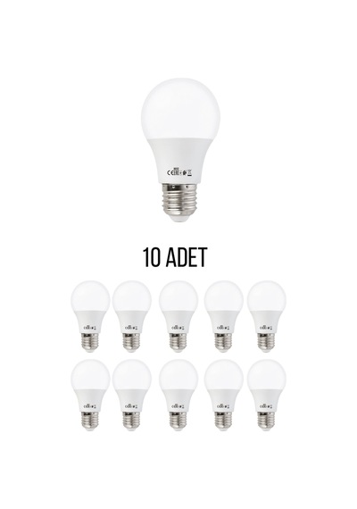 Horoz 001-006-2015 Ekola 15w Led Ampul Beyaz Işık E27 Duy - 10 Lu Paket