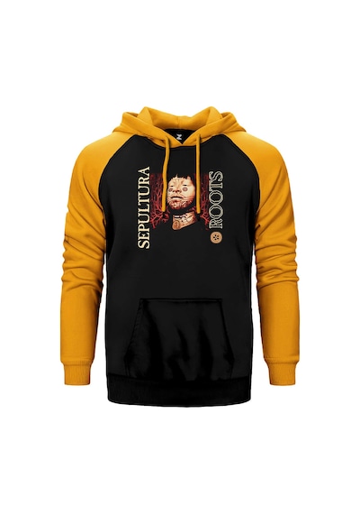 Sepultura Roots Sarı Renk Reglan Kol Sweatshirt / Hoodie