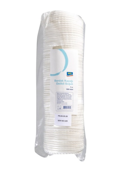 Aro Soğuk Kapak Delikli 100 Lü 9oz Kullan At İçecek Ekipmanı Tarı 18 L