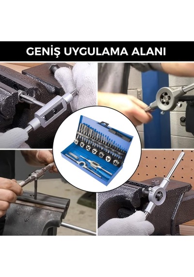 Workpro Wp309008 32 Parça Profesyonel Metrik Kılavuz Ve Pafta Takımı Diş Açma Seti