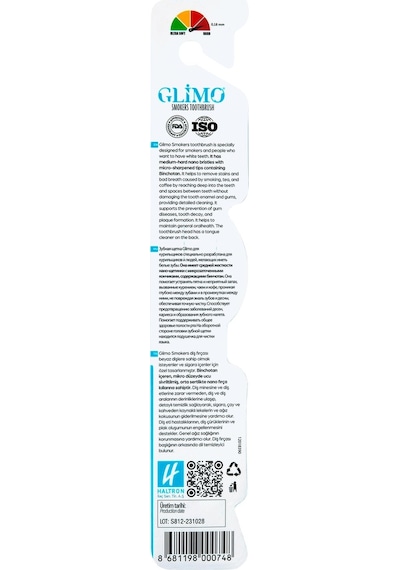 Glimo Glimo Smokers Beyazlatıcı Diş Fırçası Medium