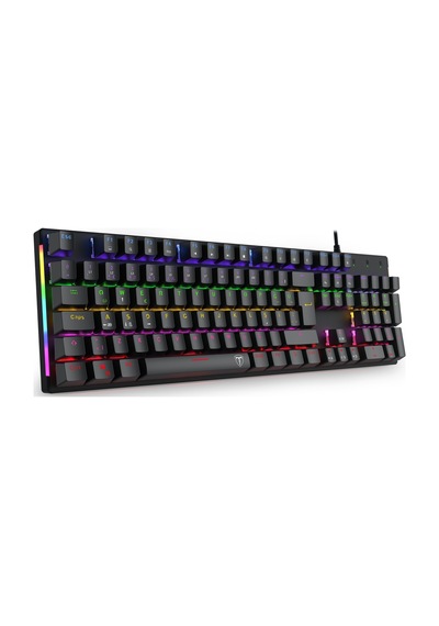 T-dagger Naxos, T-tgk310-bl, Usb Kablolu, Türkçe Q, Rainbow Backlight, Blue Mekanik Switch, 104 Tuşl