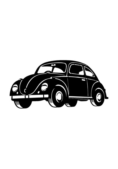 Klasik Arabalar Model 2 Oto Özel Yeni Sticker 25 X 12 Cm