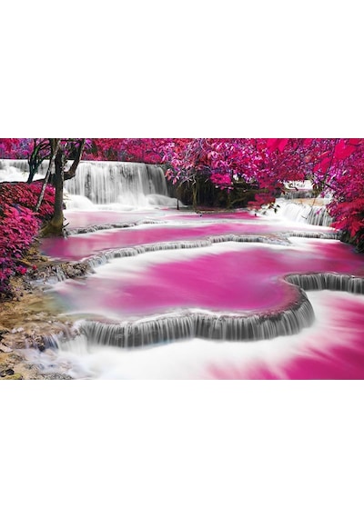 Romantik Pembe Şelale Duvar Kağıdı