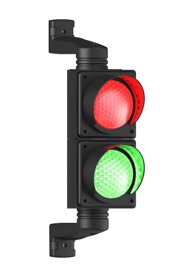 Mesan Ø100mm Ledli İkili Trafik Lambası 24vdc Ms 8031.1.2.12-24vdc
