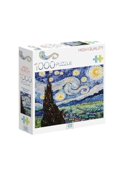 Yıldızlı Gece 1000 Parça 2,2mm Kalınlık 48x68cm Profesyonel Hobi Puzzle Yapboz Serisi