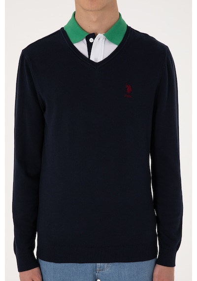 U.S. Polo Assn. Erkek Lacivert Basic Kazak 50288881-VR033