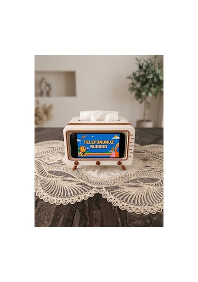 Tv Görünümlü Peçetelif Kahverengi - 910170858 Kahverengi