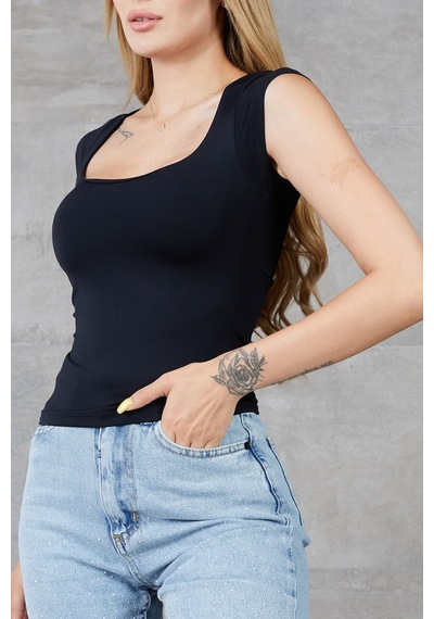 Cojans Kadın U Yaka Kısa Kol Likralı Body Çok Renkli Cojans Kadın U Yaka Kısa Kol Likralı Body Çok Renkli