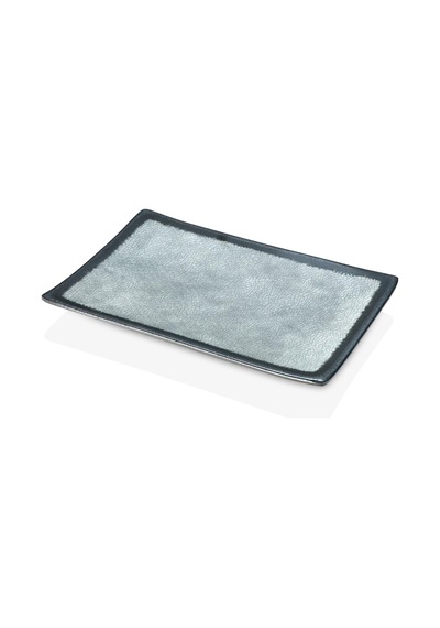 Happy Chef Grey Quartz 2'li Dikdörtgen Tabak Seti, 34,6x23,7 Cm - H.3,1 Cm, Thermoset Melamin Çok Renkli