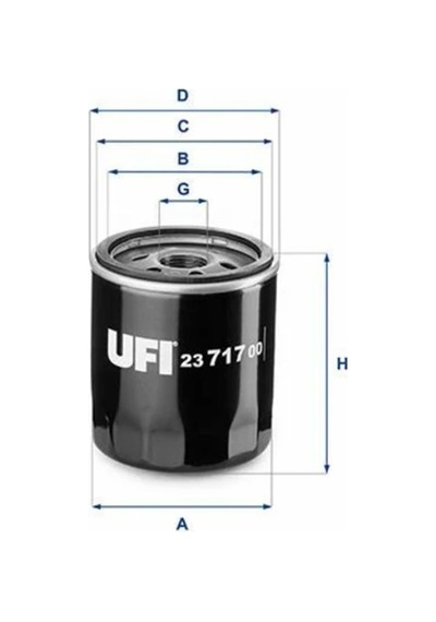 Ufı Yağ Filtresi Audı, Seat, Skoda, Volkswagen 23.717.00