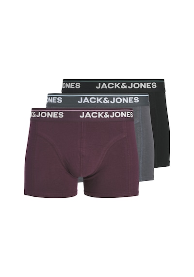 Jack & Jones Erkek 3'lü Boxer Paketi - Timothy - 12291495 Phantom